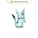 Papercraft Glaceon Pokemon en papier 3D à imprimer soi-même