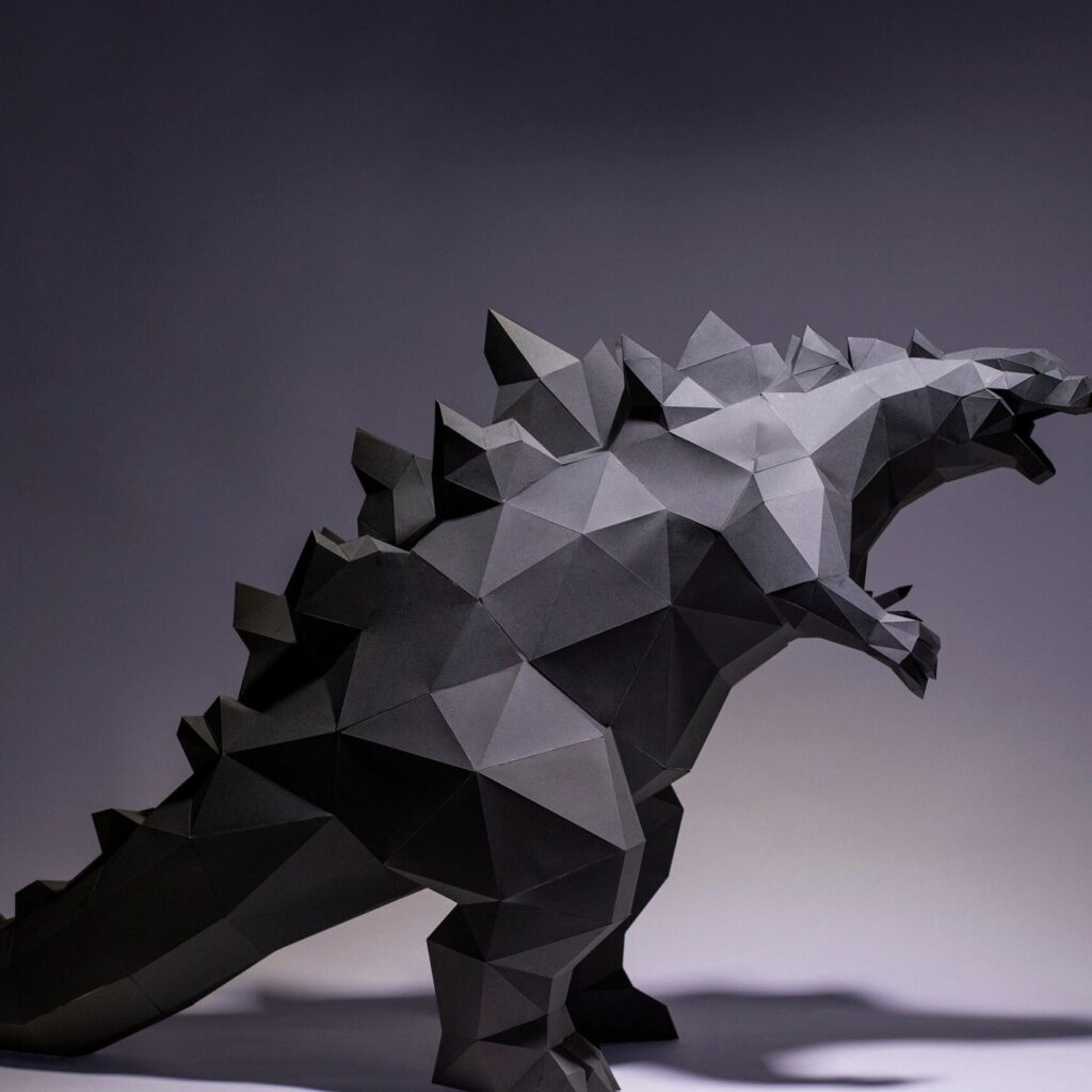 Papercraft Godzilla en origami 3D
