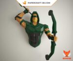 Papercraft Green Arrow modèle 3D en origami papier