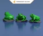 Papercraft Grenouille DIY origami papier 3D