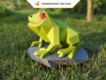 Papercraft Grenouille DIY origami papier 3D