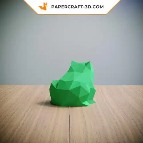 Papercraft grenouille origami papier 3D pour décoration d’intérieur
