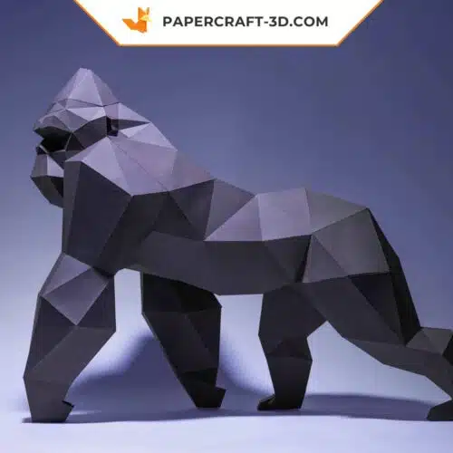 Papercraft King Kong origami papier 3D à télécharger en PDF