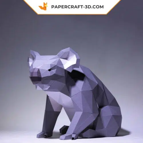 Papercraft di koala in origami 3D