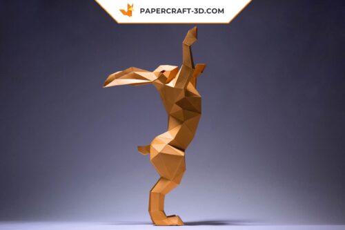 Papercraft Lapins en origami papier 3D, modèle numérique à télécharger