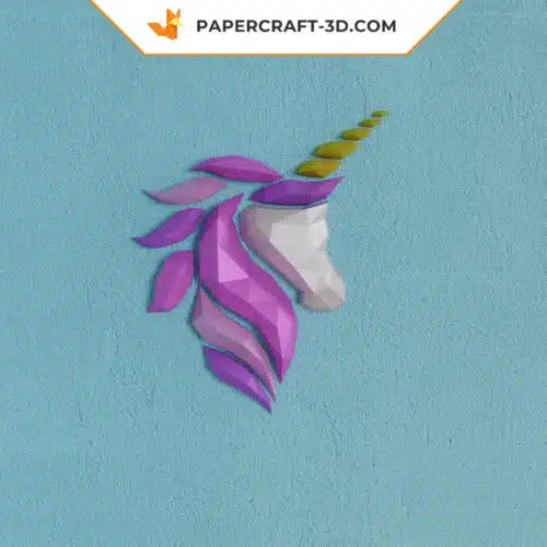 Papercraft unicorno in origami 3D