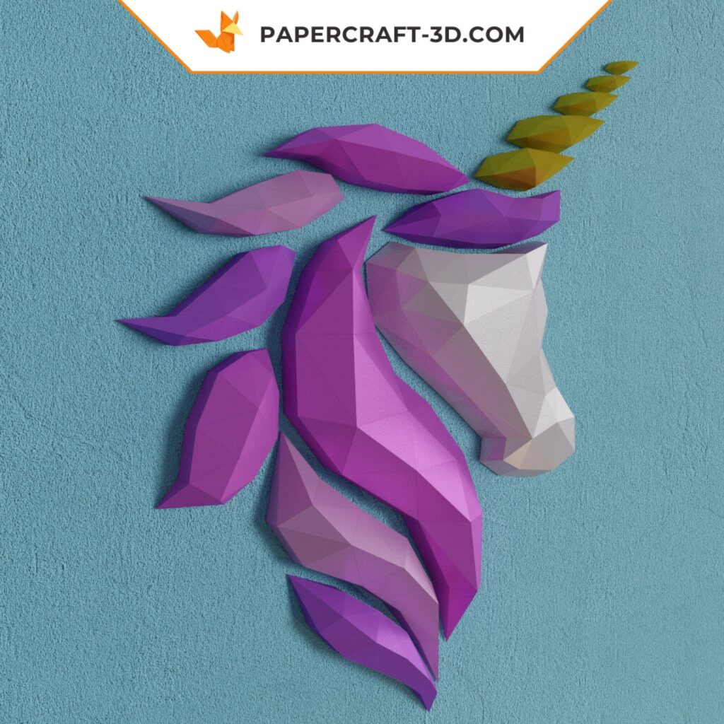 Figurine Chat Origami 3D Géométrique En Papier - Décoration Bureau Ou Fenêtre - Puzzle Éducatif DIY Créatif à Monter