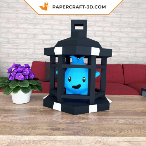 Papercraft Lumalee Mario en origami papier 3D pour décoration murale – templates en format PDF, DXF et SVG