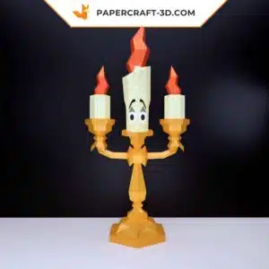 Papercraft lumière en 3D à faire soi-même en papier origami