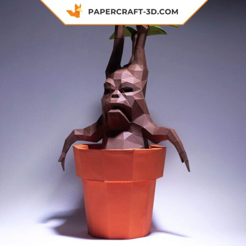 Papercraft Mandragore origami papier 3D modèle numérique