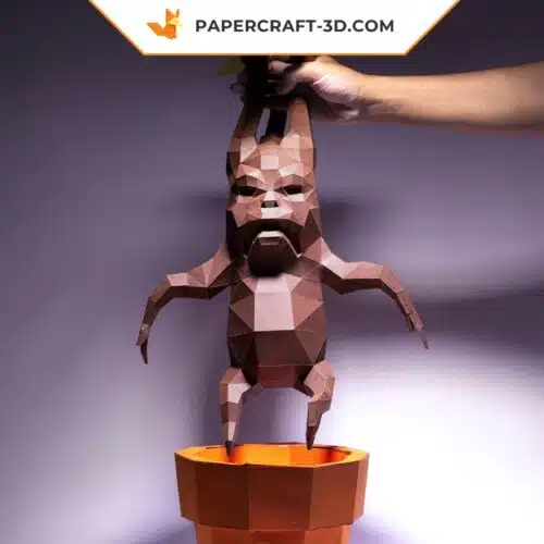 Papercraft Mandragore origami papier 3D modèle numérique