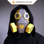 Papercraft masque à gaz en papier 3D à faire soi-même