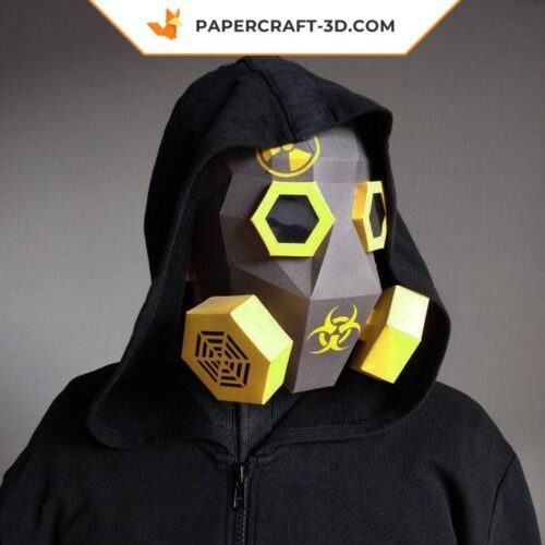Papercraft masque à gaz en papier 3D à faire soi-même