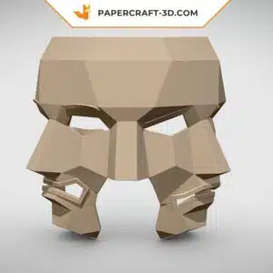 Papercraft masque à trois faces origami papier 3D