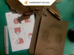 Papercraft masque d’ours origami papier 3D