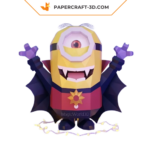 papercraft minion vampire origami 3D