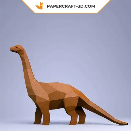 Papercraft Modèle Apatosaurus Dinosaure en Origami Papier 3D