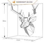 Papercraft modèle de cerf en métal 3D à souder soi-même