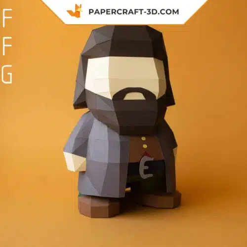 Papercraft modèle de sorcier 3D en origami papier, kit DIY Harry