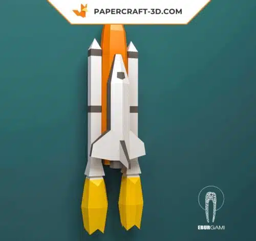 Papercraft navette spatiale Nasa en papier 3D DIY