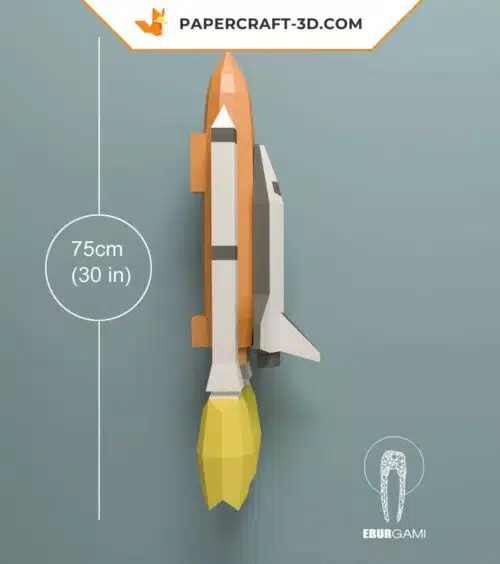 Papercraft navette spatiale Nasa en papier 3D DIY