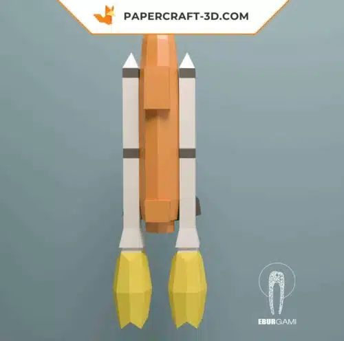 Papercraft navette spatiale Nasa en papier 3D DIY