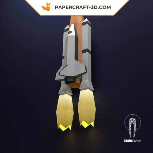 Papercraft transbordador espacial de la NASA en origami 3D