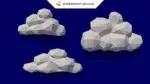 Papercraft nuages en origami papier 3D à réaliser soi-même avec modèle PDF