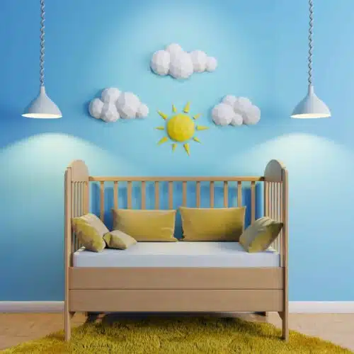 Papercraft nuages et soleil en origami papier 3D pour décoration murale DIY