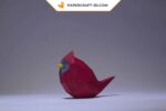 Papercraft oiseaux minimalistes en origami papier 3D pour décoration et bricolage
