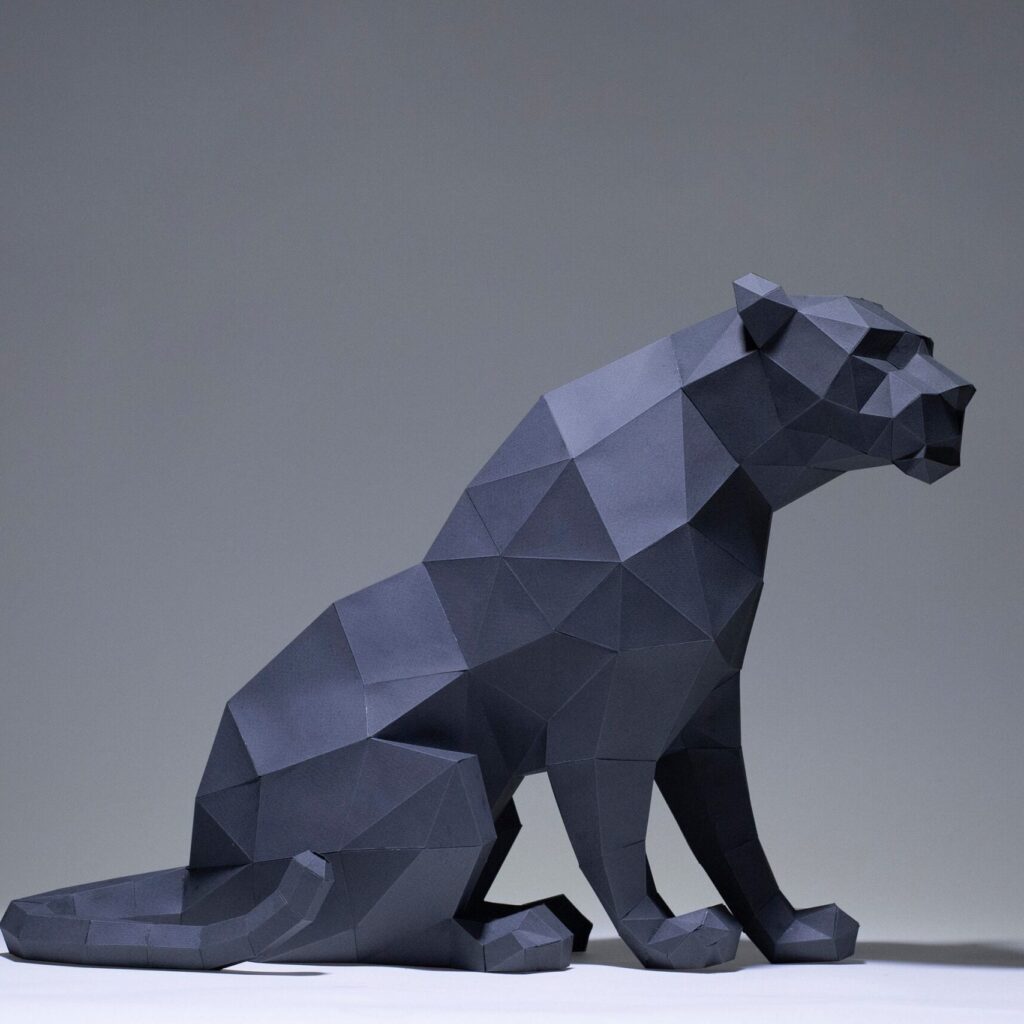 Papercraft de cacto em origami