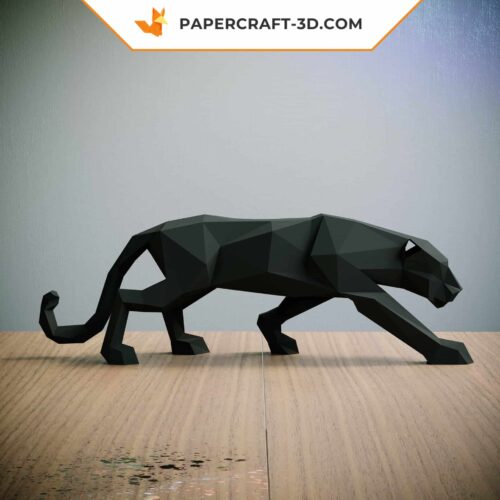 Papercraft Panthère Noire origami papier 3D