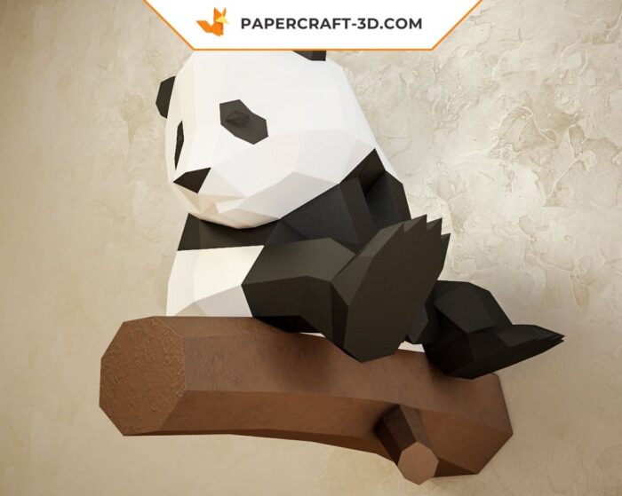 Papercraft Petit Panda origami papier 3D DIY