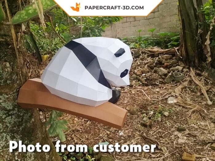 Papercraft Petit Panda origami papier 3D DIY