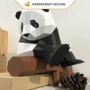 Papercraft Petit Panda origami papier 3D DIY