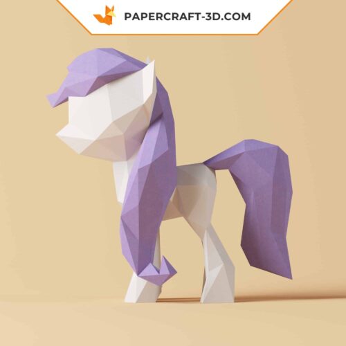 Papercraft Petit Poney origami papier 3D