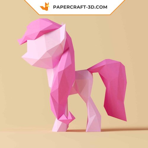 Papercraft Petit Poney origami papier 3D