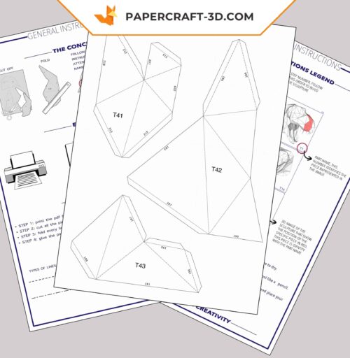 Papercraft Phare en origami papier 3D à télécharger
