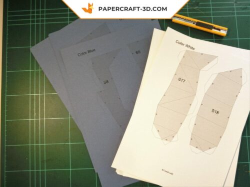 Papercraft Pingouin origami papier 3D en modèle basse poly à télécharger