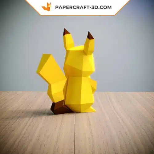 Papercraft Pokémon Pikachu origami papier 3D