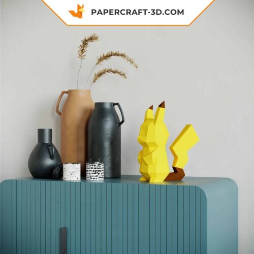 Papercraft Pokémon Pikachu origami papier 3D