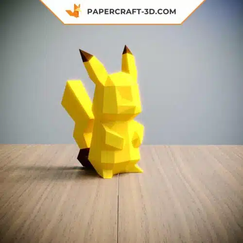 Papercraft Pokémon Pikachu origami papier 3D