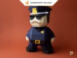 Papercraft Policier numérique DIY en papier 3D