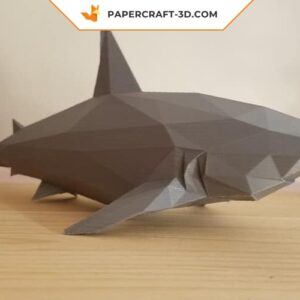 Papercraft Requin en origami papier 3D