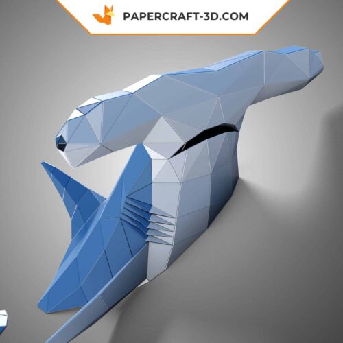 Papercraft Requin Marteau origami papier 3D