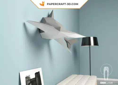 Papercraft Requin Marteau origami papier 3D à construire soi-même