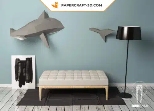 Papercraft Requin Marteau origami papier 3D à construire soi-même