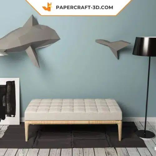 Papercraft Requin Marteau origami papier 3D à construire soi-même