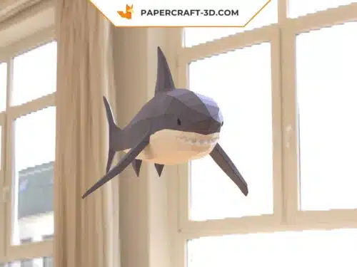 Papercraft Requin sculpture papier 3D à imprimer