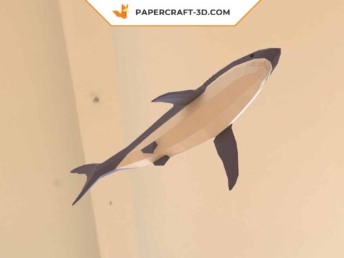 Papercraft Requin sculpture papier 3D à imprimer